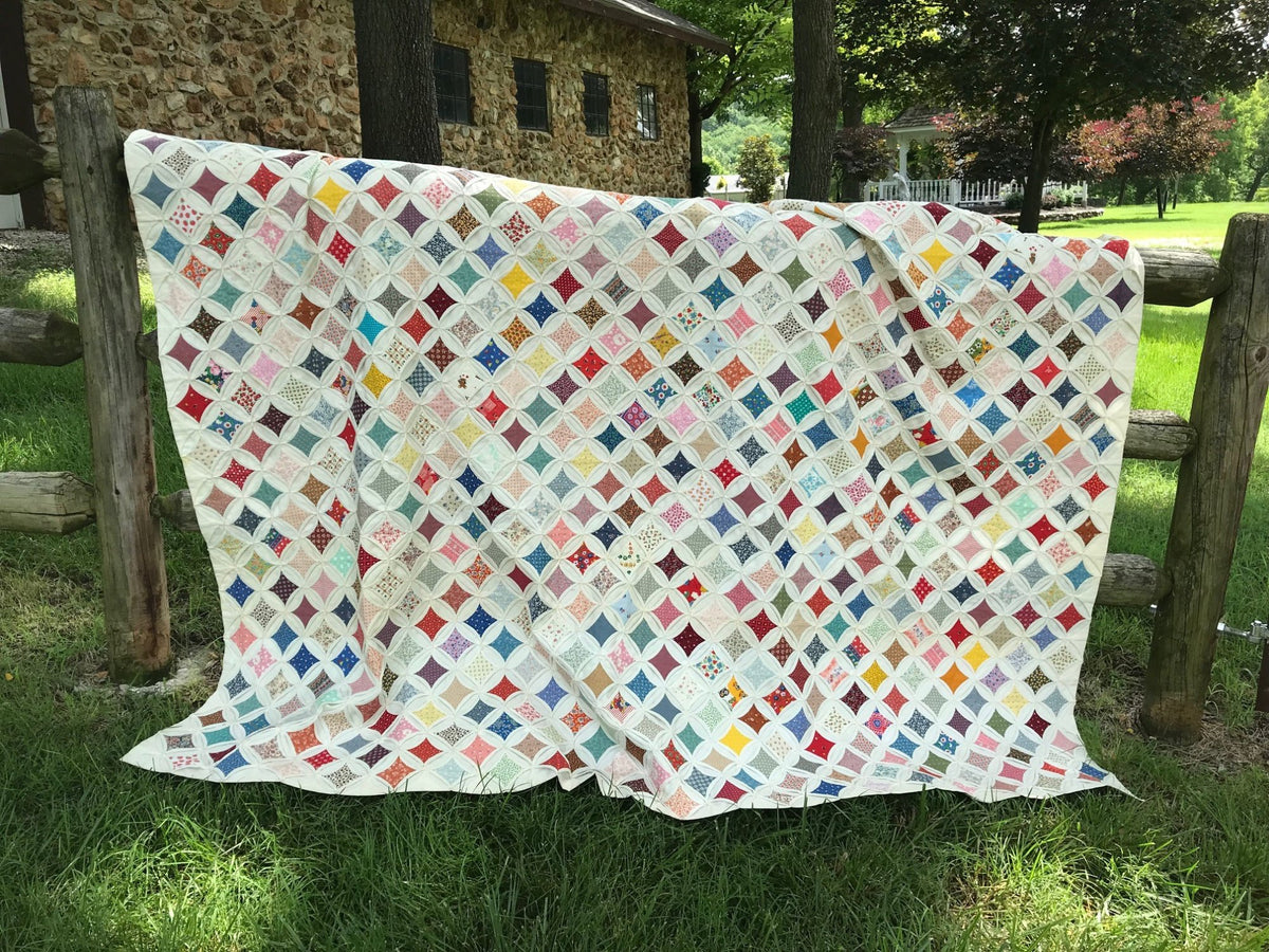 Cathedral Window Quilt Pattern | Log Cabin Quilt Shop