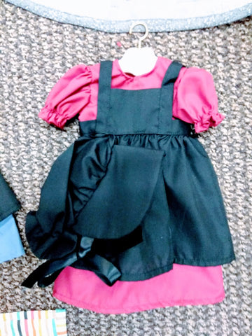 Amish American Girl Doll Dress Set Burg.