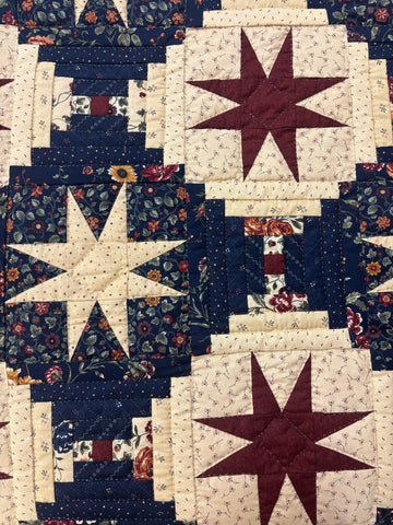 Eight point Star Queen Quilt