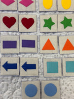 Handmade felt memory game