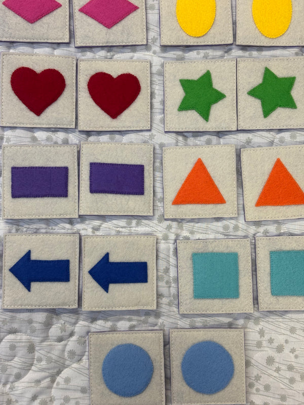 Handmade felt memory game