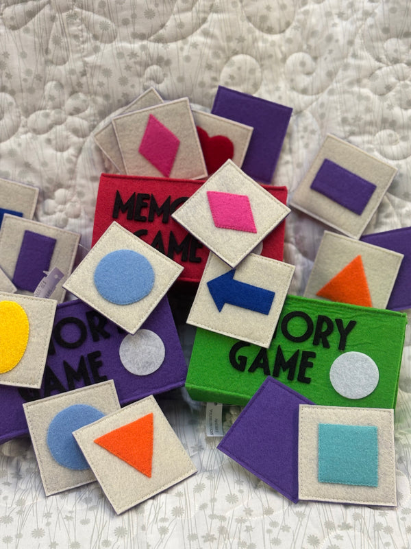 Handmade felt memory game