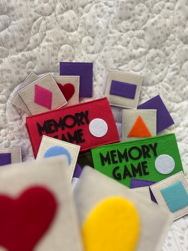 Handmade felt memory game