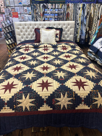 Eight point Star Queen Quilt