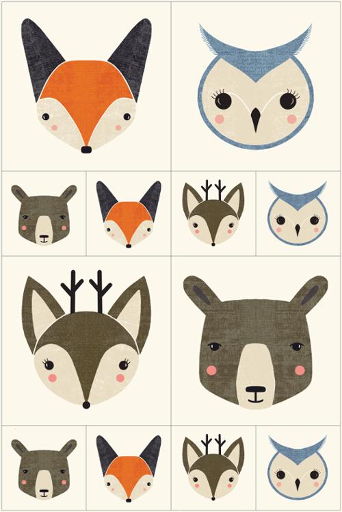 Woodland Creatures Panel Log Cabin Quilt Shop Woodland creatures panel log cabin quilt shop