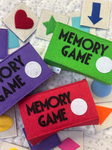 Handmade felt memory game