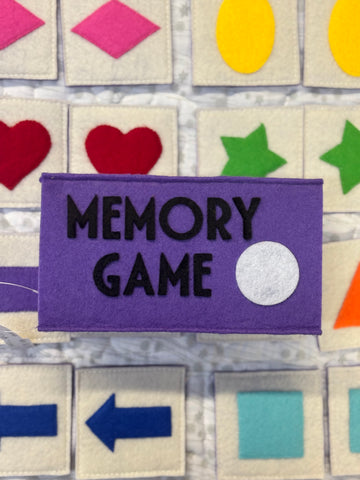 Handmade felt memory game