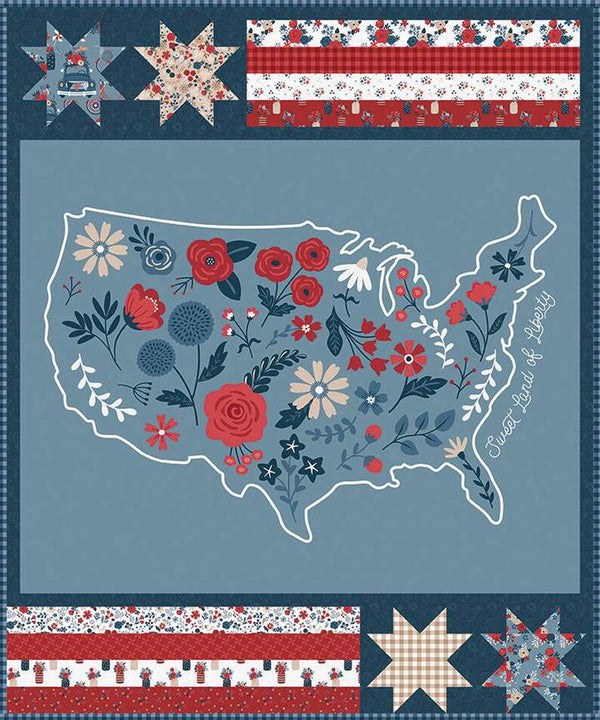 Sweet Land of Liberty Panel Quilt Boxed Kit