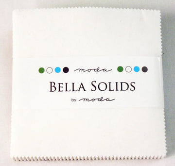 Bella Solids White Charm Pack
