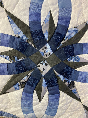 Star Wedding Ring King Quilt