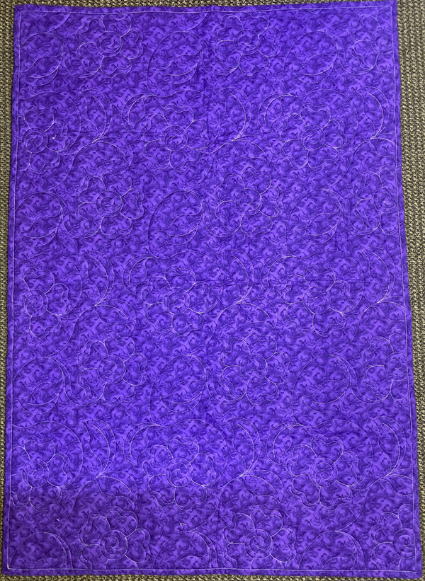Purple Poppies Wall Quilt