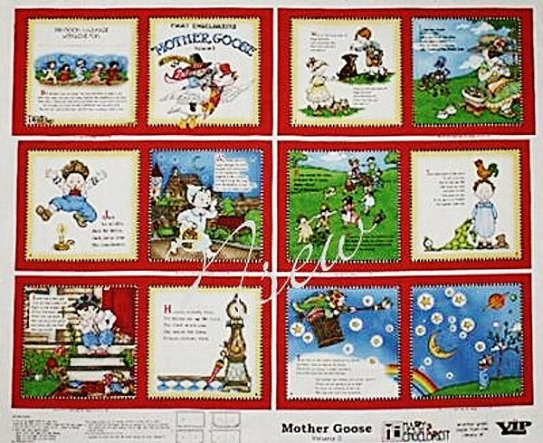 Mother Goose Child's book Panel Volume 2