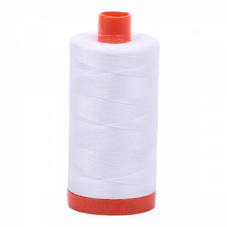 Mako Cotton Thread Solid 50wt 1422yds white