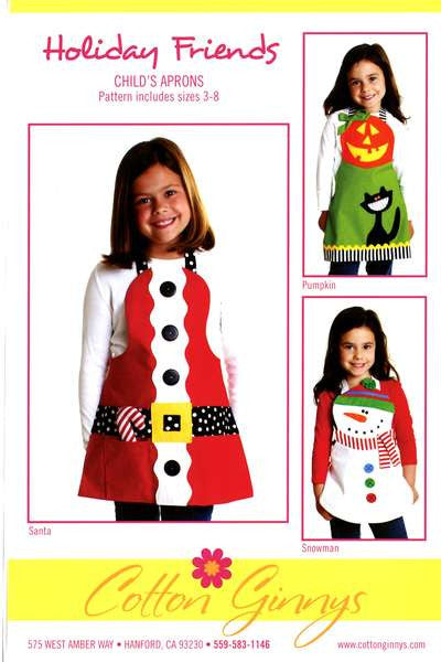 Holiday Friends Apron Pattern