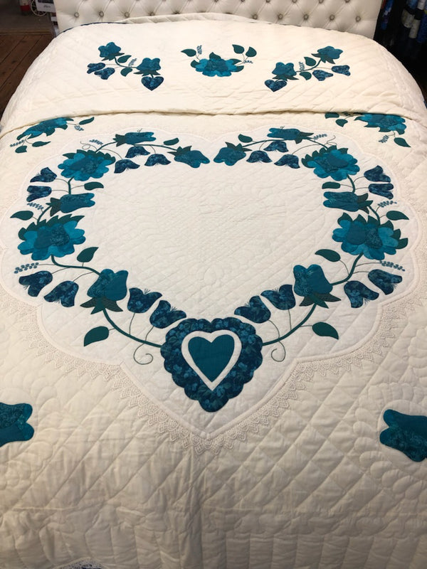 Lacy Heart of Roses