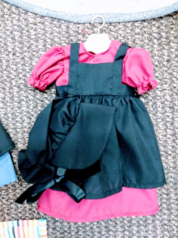 Amish American Girl Doll Dress Set Burg