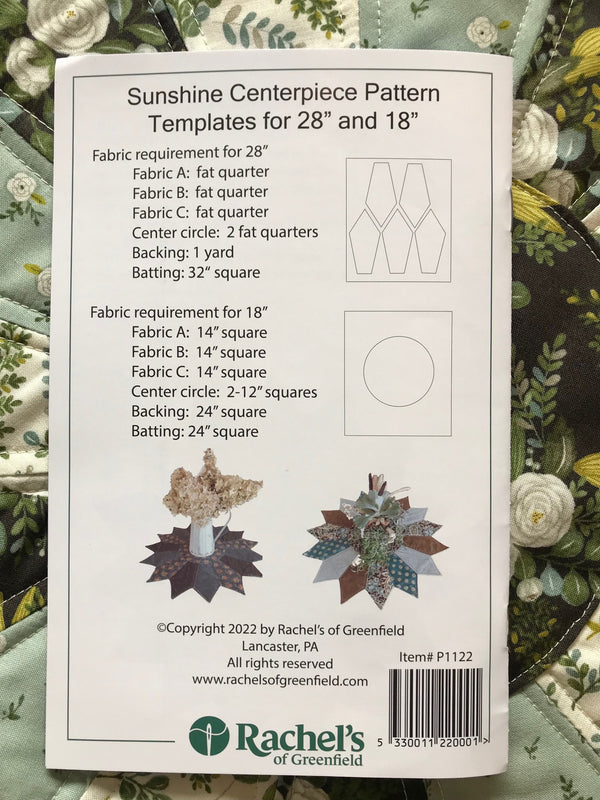 Sunshine Mat Centerpiece Pattern