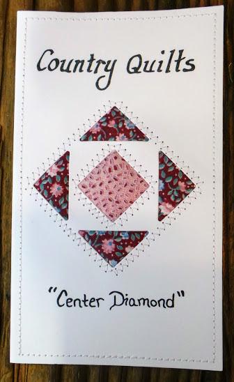 Center Diamond Quilted Card