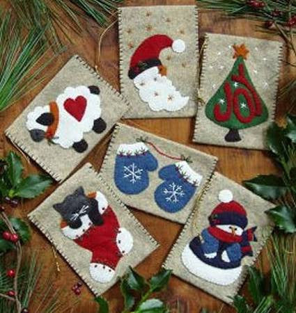 Gift Bag Ornaments Wool Kit