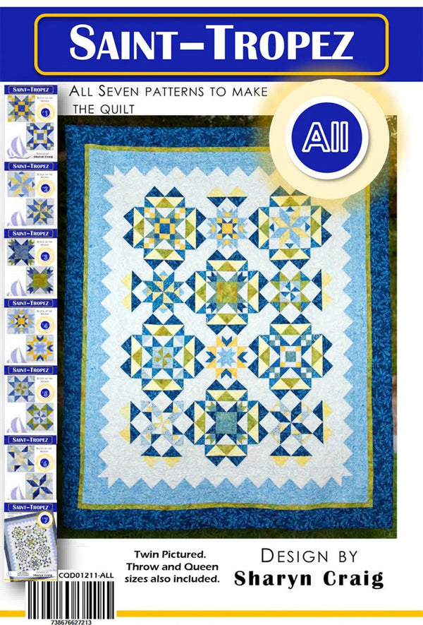 Saint Tropez Block of the Month Quilt Kit Queen