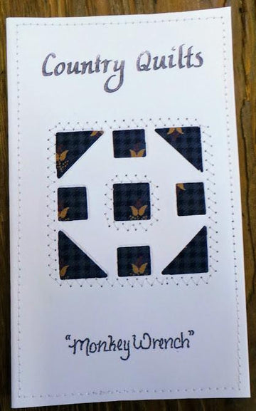 Monkey Wrench Quilted Card