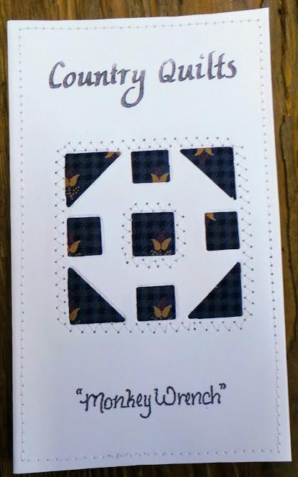 Monkey Wrench Quilted Card