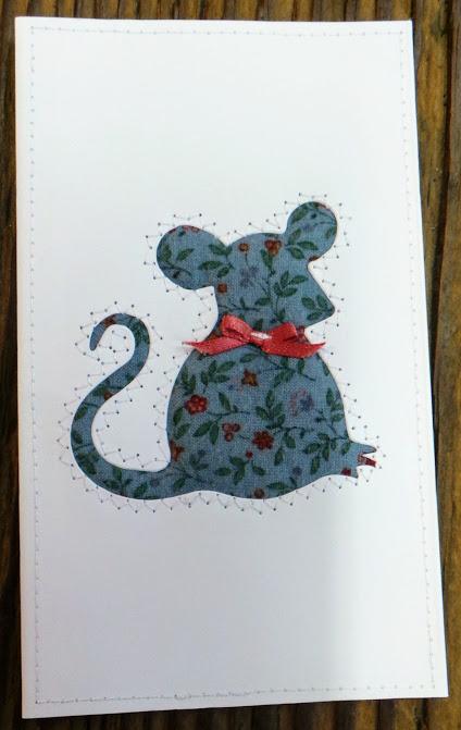 Mouse Quilted Card