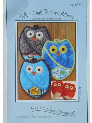 Who Owl Pot Holders Pattern