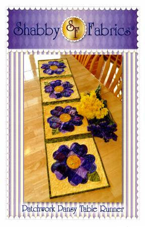 Patchwork Pansy Table Runner Pattern