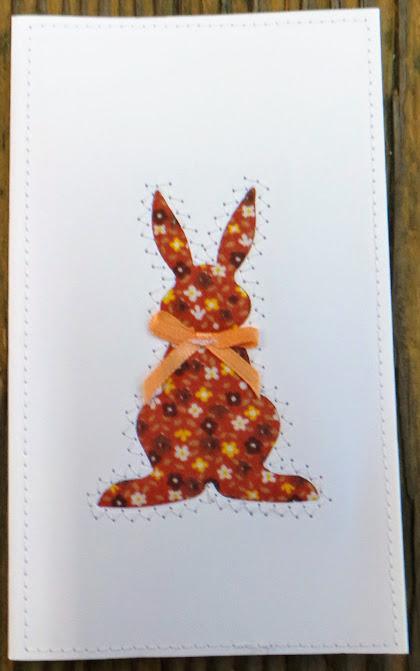 Rabbit Quilted Card