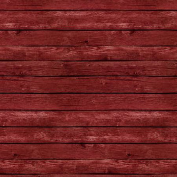 Red Fence Wood Grain 1/2 yard