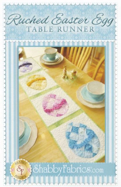 Ruched Easter Egg Table Runner Pattern