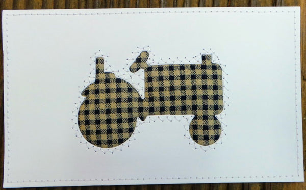 Tractor Quilted Card